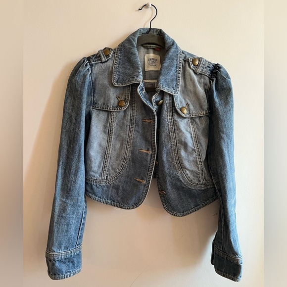 ESPRIT 1968 Denim Cropped Jacket Size Small - Picture 11 of 12